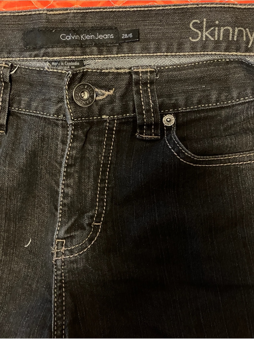 Calvin Klein Jeans Women’s Dark Black Skinny Jeans
